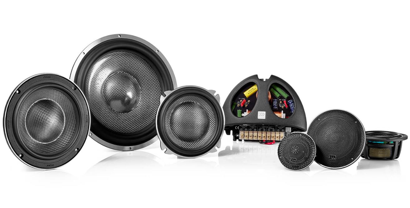 Morel ELATE CARBON PRO 53 3 Wege Komponenten Lautsprechersystem 13cm